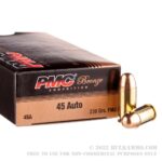 50 Rounds of .45 ACP Ammo by PMC - 230gr FMJ