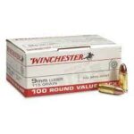 9mm - 115 Grain FMJ - Winchester - 100 Rounds